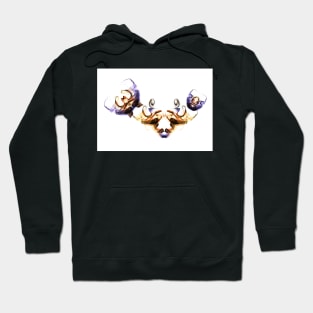 Smoke Art Abstract design of a crab Hoodie